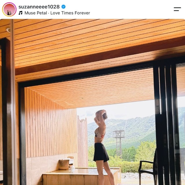 スザンヌさんの公式インスタグラムから