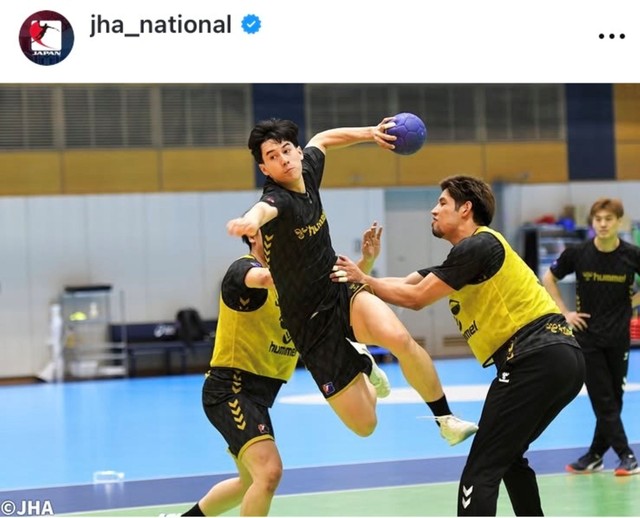 ハンドボール日本代表インスタグラム(@jha_national)より