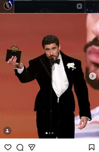 スピーチでICEについて語ったバッド・バニー＝グラミー賞のインスタグラム＠grammysより