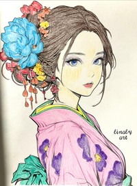 濃淡やグラデーションにもセンスが光ります／おこめやさん（@ocomeya_sanrio）提供