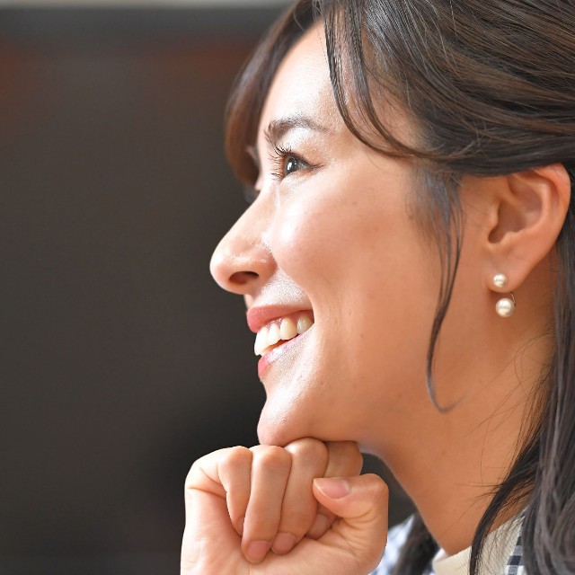 前田春香アナウンサー（撮影・出月俊成）
