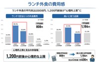 ランチ外食の費用感