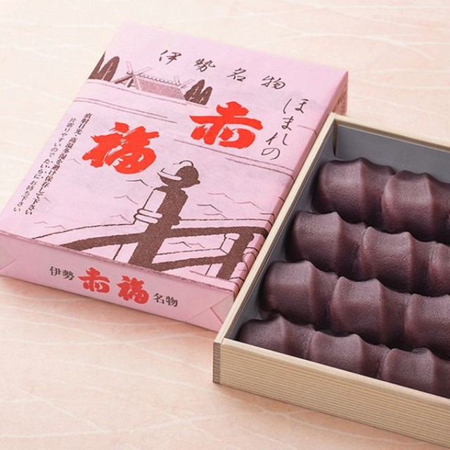 箱の上蓋の文字の向きと同じ向きが「赤福餅」の正しい向き。折箱12個入1300円（提供：赤福）