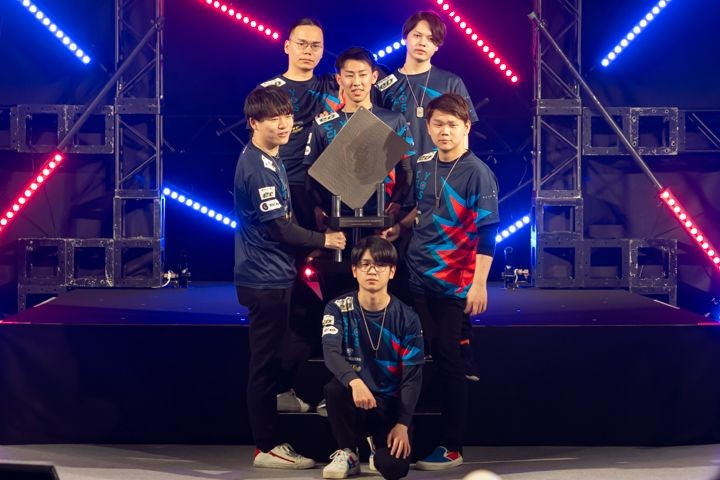 ALIENWARE ジャパンリーグ チャンピオンシップFINALで優勝を果たしたCAG（編集部撮影）