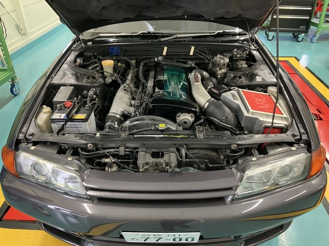 きれいに整備されたエンジンルーム