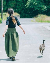 【ビフォー写真】まだまだ小さなエミューちゃん（提供：砂漠さん）