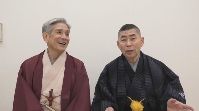 桂米團治さん（左）と桂南光さん（右）