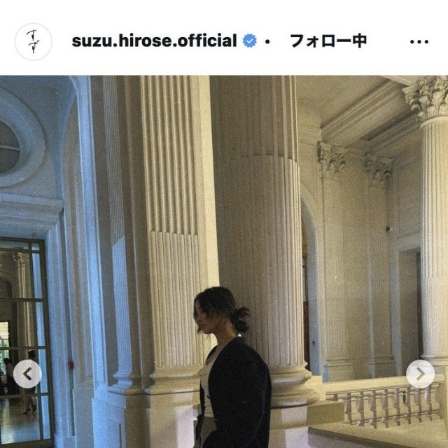 広瀬すずのインスタグラム＠suzu.hirose.officialより