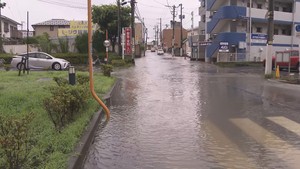 仙台・青葉区で水道管破裂か　台原付近で道路冠水　一部地域で断水も