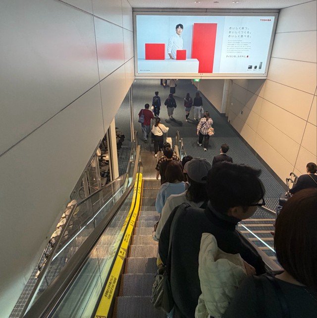 これが朝の羽田空港名物？（投稿者提供）