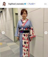 フェンディをリメイクした帯　ハイヒール・モモコのインスタグラム@highheel_momokoより