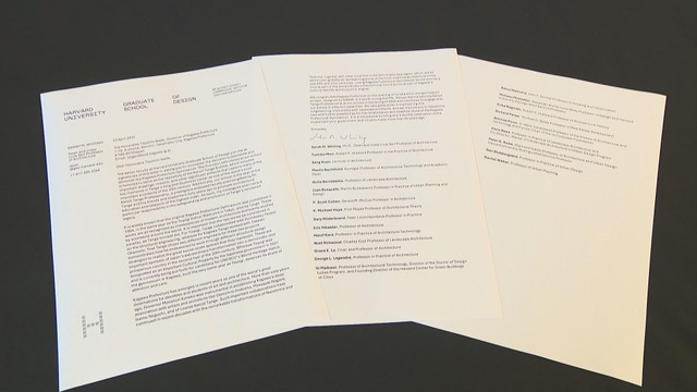 ハーバード大学大学院からの嘆願書