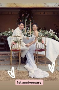 結婚1周年の時にソン・イェジンが自身のインスタグラムストーリーズに未公開写真を公開（出典：ソン・イェジン Instagram）