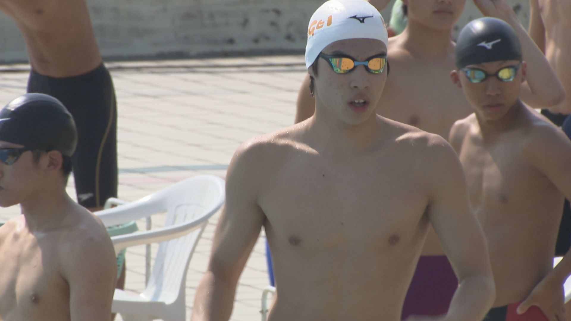 香川県高校総体】競泳 男子4×100mフリーリレーで高松工芸が香川県高校