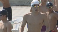 平田統也選手（高松工芸 2年）が男子100ｍ自由形の大会新