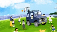 「動く公園」をつくりたい！クラウドファンディングでバスケゴール付きの車を　香川・小豆島