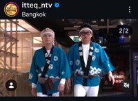 日本テレビ「世界の果てまでイッテQ!」のインスタグラム@itteq_ntvより(手越祐也と宮川大輔）