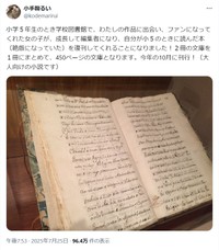 反響を巻き起こした小手鞠るいさんの投稿