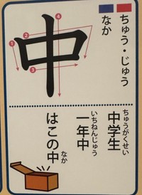「中学生」・「一年中」・「はこの中」……（提供：＠nagasuemayuさん）
