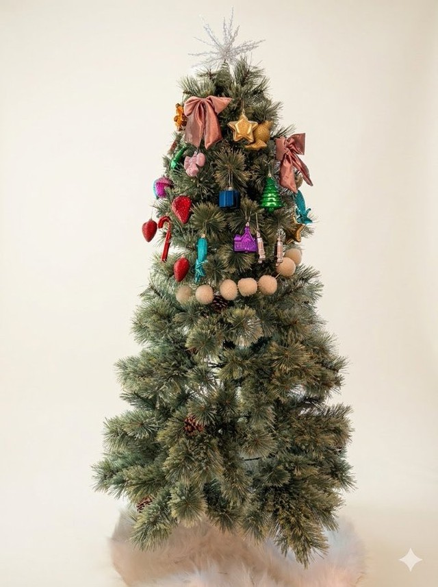 赤ちゃんがいるお家のクリスマスツリーが話題に（画像提供：ことりさん）