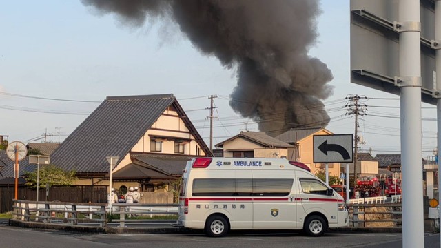27日18時ごろ撮影　岡山・東区北幸田　視聴者提供