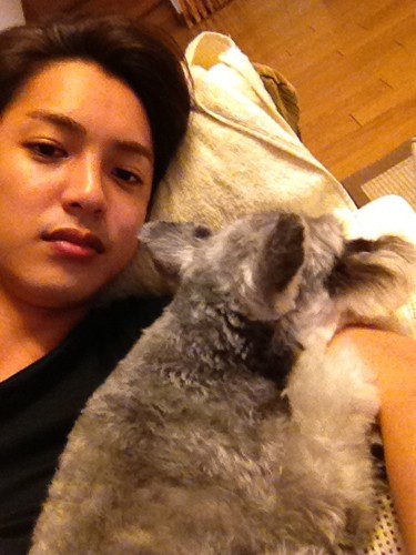 ぬくもりに安心感と幸福感を感じた（大野さん提供）