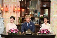 （左から）増田紗織アナウンサー、田村裕、丘みどり＝「探偵！ナイトスクープ」5月30日放送回よりⓒABCテレビ