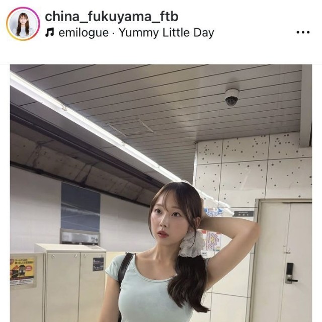 福山千奈アナウンサーのインスタグラム＠china_fukuyama_ftbより