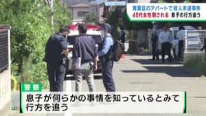 【続報】仙台市の女性刺傷　１９歳の息子「やってしまった」容疑を認める