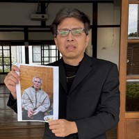 日本統治時代の台湾で新聞販売店を営んでいた日本人男性について、情報提供を求める陳韋辰さん