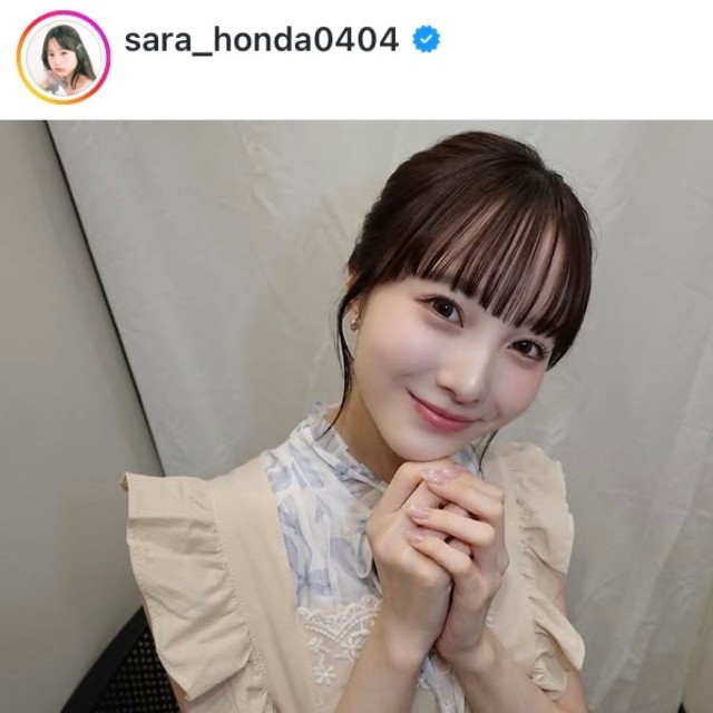 本田紗来インスタグラム(@sara_honda0404)より