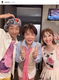 「おかあさんといっしょ」関連イベントでも人気だった関沢圭司さん（左）（本人のインスタグラムから）