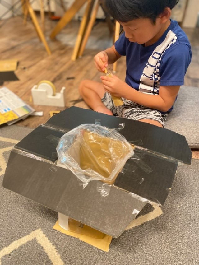 手作りの非常用トイレ／iwata-styleさん（@iwata-style）提供