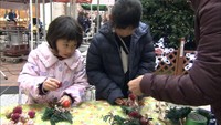 商店街でクリスマスの飾りつけや温かい飲み物などクリスマスマルシェ開催　高松市