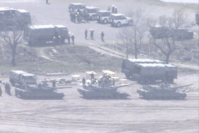 Shell explodes in GSDF tank, 3 SDF members killed, 1 injured