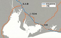 名古屋と豊橋の位置