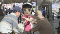 JR岡山駅で行われた呼び掛け