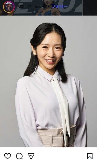 NHK・小林菜夏アナのインスタグラム＠588472nanatsuより