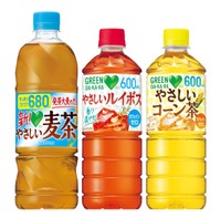 「グリーン ダ・カ・ラ やさしい3兄弟」 麦茶、ルイボス、コーン茶の3種類を展開 