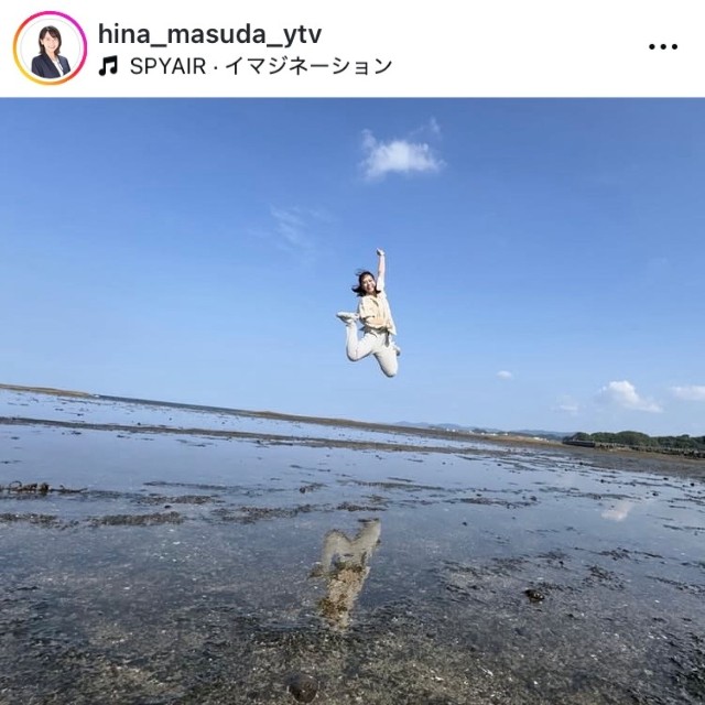 増田陽名アナ インスタグラム(@hina_masuda_ytv)より