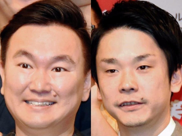 かまいたちの山内健司さん（左）と濱家隆一さん