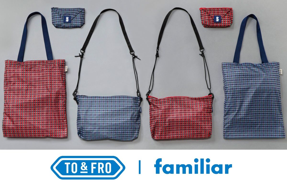 ファミリア ポシェット 黒 TO&FRO 超軽量コンパクトバッグ旅行ミニマリスト 超軽量で旅行にも便利！ 【ファミリア】TO＆FROコラボ第2弾
