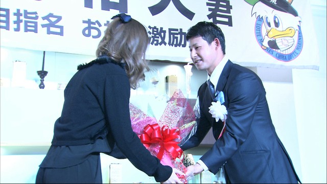 ドラフト２位で千葉ロッテに入団　藤岡選手の激励会　岡山市