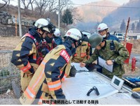 現地で連絡員として活動する隊員／防衛省・自衛隊（災害対策）公式X（@ModJapan_saigai）