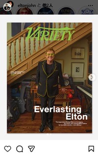 エルトン・ジョンのインスタグラム＠eltonjohnより