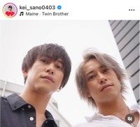 佐野渓インスタグラム（＠kei_sano0403）より