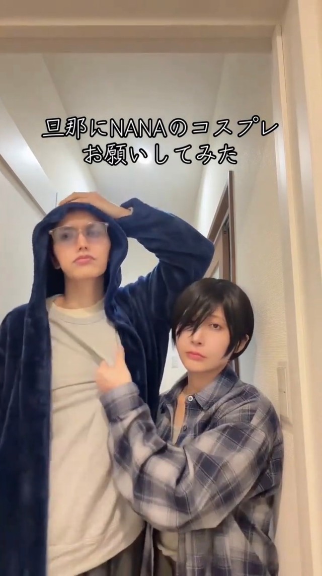 『NANA』の世界観を表現したタクミとハチのコスプレ／みかんぱっくさん（@mikan_pack）提供