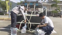 三豊市役所仁尾支所に配備された給水車