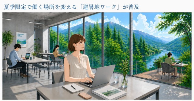 夏季限定で働く場所を変える「避暑地ワーク」が普及（出典：SHE株式会社 調べ）