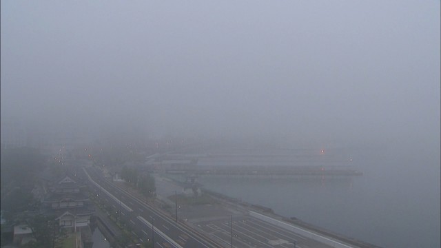 梅雨前線が停滞し霧が発生…岡山・香川の全域に濃霧注意報　午前10時すぎに解除